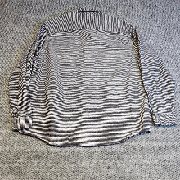 Dickies Mens Long Sleeve Button Up Shirt Blue White Stripe Workwear Size 3XL - Picture 8 of 8